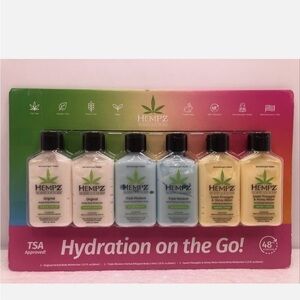 Hempz Herbal Body Moisturizer Cream Shea Butter Jojoba Seed, 2.25 FL OZ, 6 Count